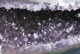 Purple Amethyst Geode with Polished Face - Uruguay #233615-1